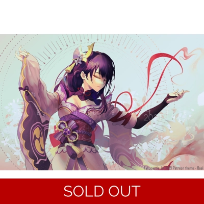 Genshin rendered illust prints (3-4 week shipping)